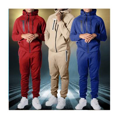 China Custom Printing Breathable KCYA Logo Zipper Jogger Set Sport Hoodie And Jogger Men's Sweatsuit Sets for sale