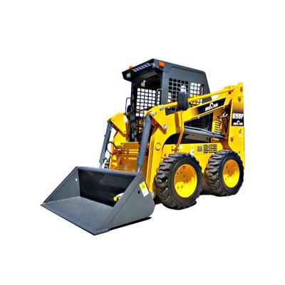 China Hotels mini skid steer loader we can 650A with triller/trencher/motor/sweeper/lawn digger for sale