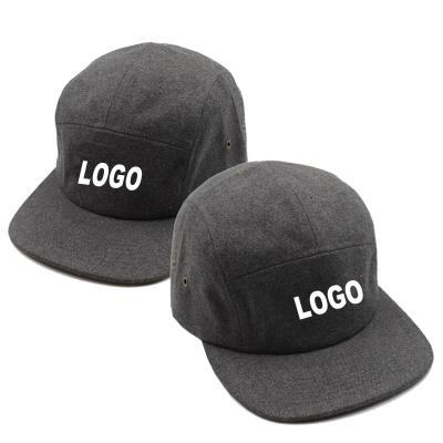 China COMMON 5 Panel Polyester Flat Brim Custom 3D Embroidery 100% Plain Blank Snapback Hats With Custom Logo for sale