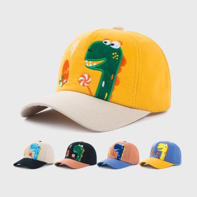 China Custom Adjustable Casual Hat Cartoon Letter Dinosaur Baseball Cap Trucker Kids Gorra Style Sun Hat Cute Sun Hat European And American Custom Made for sale