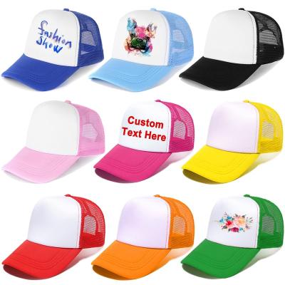 China COMMON Sports Golf Custom Logo Promotional Gift 5 Panel Foam Mesh Hat Gorros Streetwear Cotton Running Hat for sale