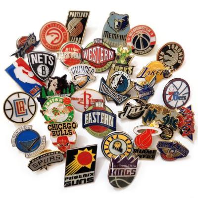 China Africa Custom Soft Enamel Pin Hat Pins Lapel Badge Hard Metal Customize Basketball Team Logo Pins Pins Brooches for sale