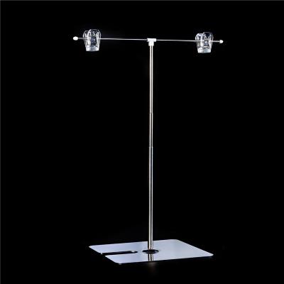 China Adjustable Retailer Metal Tablet Poster Display Stand With Clip for sale