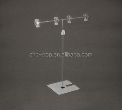 China Steel plated+stainess /metal poster table stand metal poster table stand/supermarket pop stand/metal pop tablestand for sale