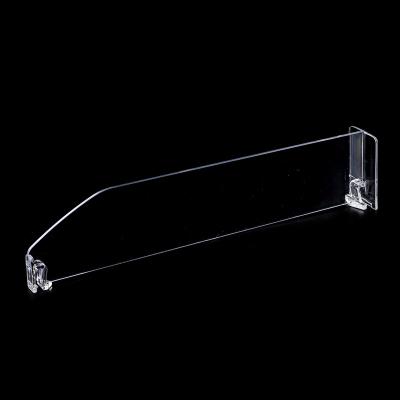 China Good Quality Single Clear Plastic Supermarket Shelf Dividers for sale