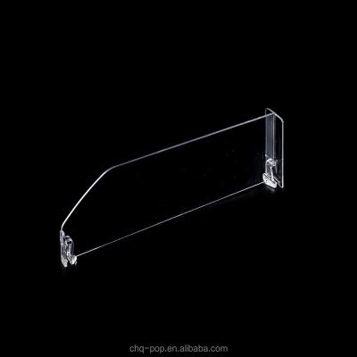 China PS Clear Supermarket Retail Shelf Dividers / Plastic Rack Shelf Divider for sale