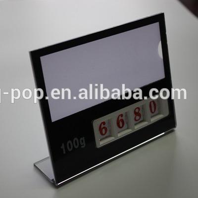 China Excellent supermarket sales manual digital price tag with acrylic for sale