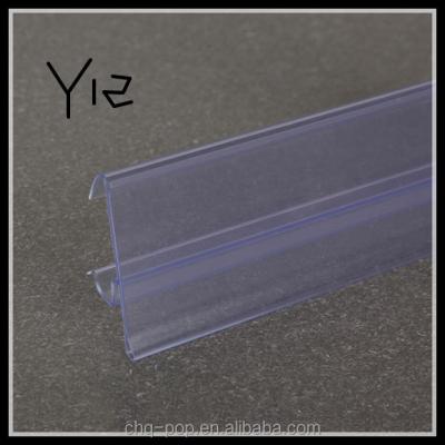 China Clear Supermarket Data Strip For Shelves / Supermarket Plastic Data Strips (Y12) 32mm/39mm for sale