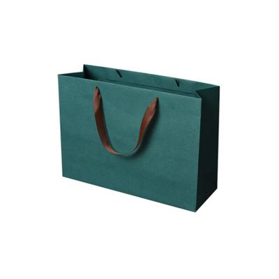 China Recyclable Free Custom Paper Bag Kraft Paper Bag Design High Quality Paper Bag With Ribbon Handle for sale