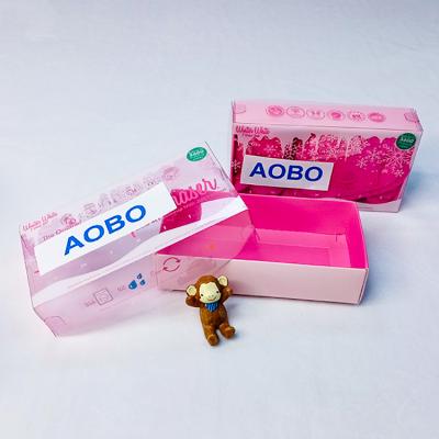 China Private Label Recyclable Custom Made Marble Rose Baby Lashbox Luxury Pet PVC Clear Cosmetic Box Small Perfume Lashbox Clear Cosmetic Box for sale