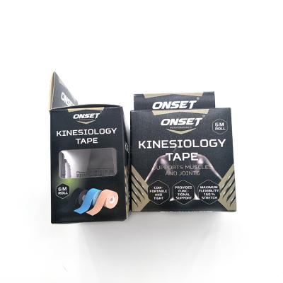 China Disposable Custom Size Printing Ivory Cardboard Kinesiology Tape Products Packaging Paper Box for sale