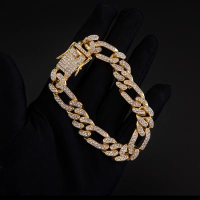 China New Fashion Hiphop Punk Link Chain Alloy Charm Bracelets Wholesale Jewelry Gift for sale