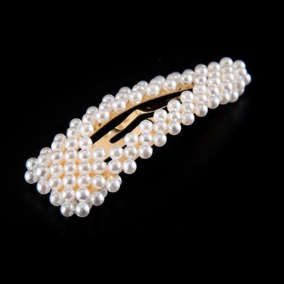 China New European and American style design pearl hair clips pearl hairpins wedding party women's artificial hair barrettes for sale