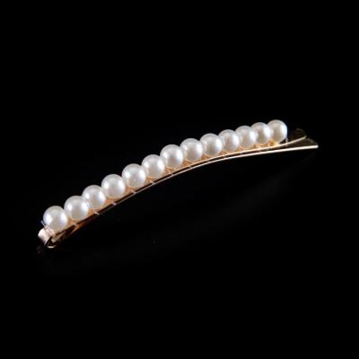 China Exquisite 2022 fashion girl hairpins hair accessories iron pearl hairpin wholesale for sale