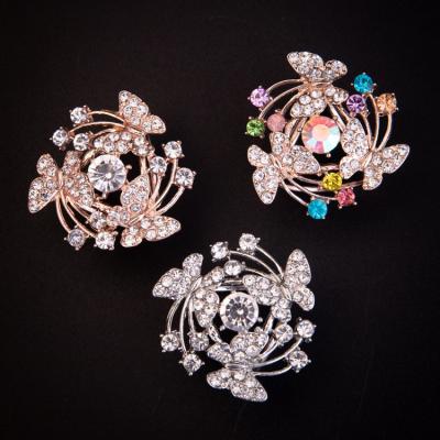 China Popular Colorful Large Butterfly Brooch Decorative Brooches For Ladies Clothing for sale