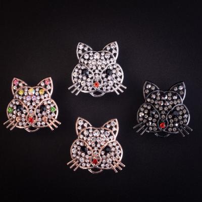 China Popular lovely cat alloy cartoon ladies brooches wedding gifts colorful brooch pin for sale