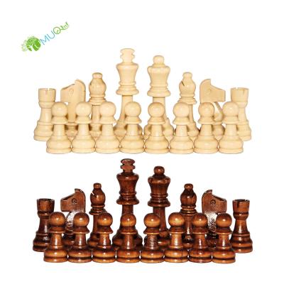 China YumuQ Wooden Classic Wooden Chess Pieces Only For Chess Board Games for sale