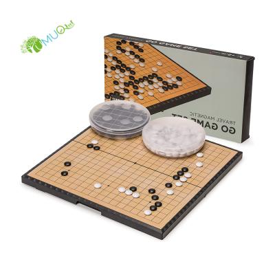 China YumuQ Plastic Magnetic 19 x 19 Go Board Game Set, Foldable Travel Go Game Set for Home Game, Classroom for sale