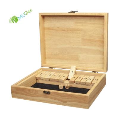 China YumuQ Luxury Natural Wooden Wooden Locked Box Carve Game, Kids Adults Locked Box Board Game for Classroom, Home and Bar for sale