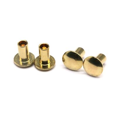 China 2021 Industry Custom Copper Brass Semi Tubular Rivets for sale