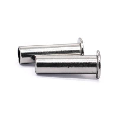 China Industry factory price 304 stainless steel rivets flat point semi-tubular rivets for sale