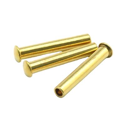 China Industry Quality Hardware Custom Copper Rivets Brass Tubular Rivets for sale