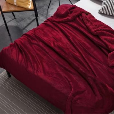 China Wholesale Soft Touch Anti-Static Sherpa Striping Plush Blanket Plush Flannel Soft Warm Throw Blanket for sale