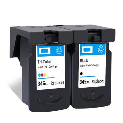 China Remanufactured Remanufactured Colorpro Because-345XL Because-346XL Ink Cartridge Compatible For Pixus TS203/303/3130 Pixus TR4530 345 346 Printers for sale