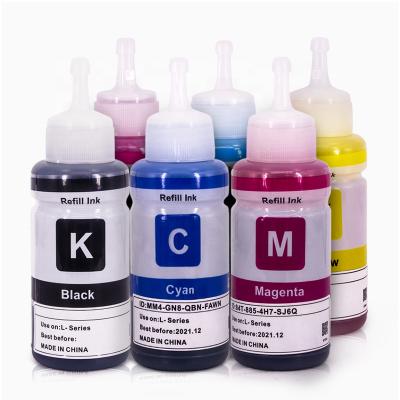 China Compatible 100% Colorpro 70ML Refill Dye Ink For Epn L605 L655 L364 L382 L386 L486 L362 Ink T664 T672 T673 T674 Inkjet Printer for sale