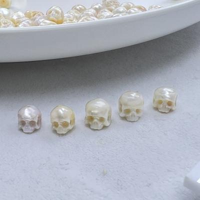 China 8mm tumbled skull pearl cultured freshwater pearl for sale for sale