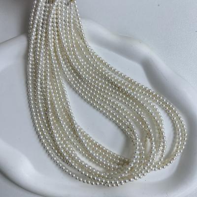 China 3-3.5mm CLASSIC Perfact Freshwater Pearl 3.5-4mm Round Loose Strands AAAAA Grade for sale