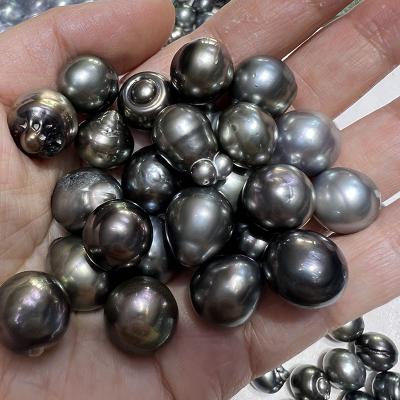 China Baroque Pearl 12-15mm Tahitian Drop Color Seawater Natural Black Shape Freshwater Teardrop Pearl Wholesale for sale