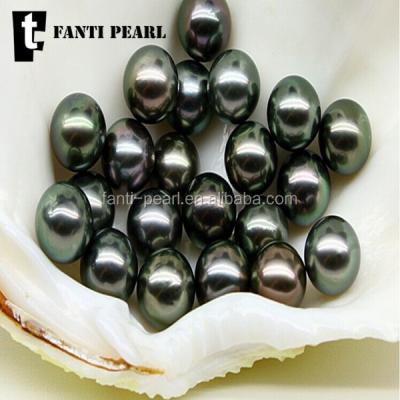 China Wholesale Loose Peacock Jewelry Tahitian South Sea Pearl South Sea Pearl Green Color 11-12mm D.C.A. for sale