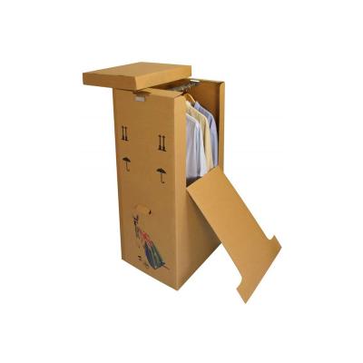 China Recycled materials custom clothing storge wardrobe cardboard corrugated paper box for sale