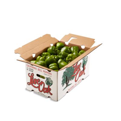 China Recycled Materials Fresh Pepper Packaging Mailer Box For Vegetable Packaging Box for sale