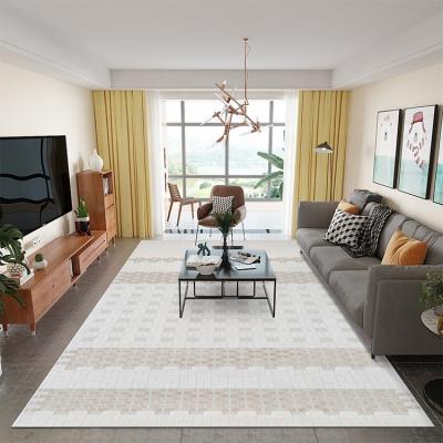 China Non-slip Washable Polypropylene PP Backing Custom 3D Rug And Blanket Living Room Polyester Alfombras Para Sala Y Comedor Area Rug for sale