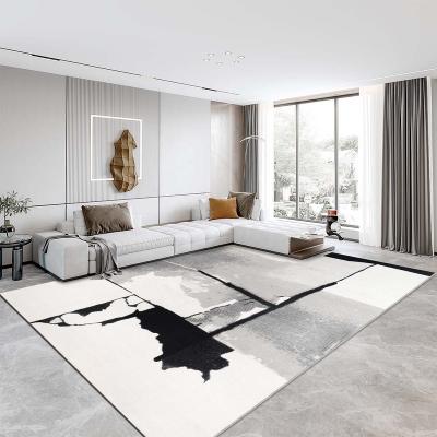 China Washable Custom Design Gray Area Rug Living Room Classic Vintage Black Nordic Carpetcarpet Rug for sale