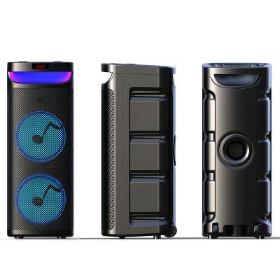 China Aux speaker. LED Colored Light PA System PORTABLE For Outdoor for sale