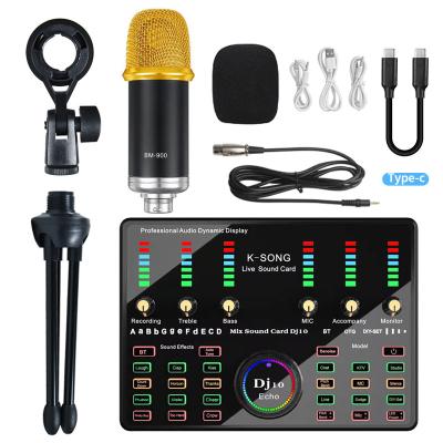 China Bm800 Professional Studio Capacitor Sound Card v8 Plus Live Sound Card Recording For Mobile for sale