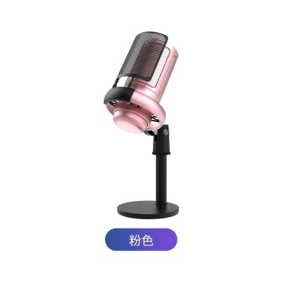 China Desktop Monitor Speakers Use For Speaker Led Light Function Karaoke Recording Wireless Microphone for sale