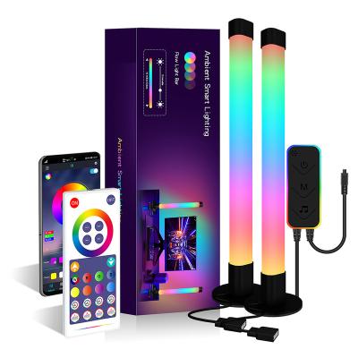 China Modern RGB LED Atmosphere Gathering Rhythm Lamp Night Light APP Music Control Novelty Table Lamp for Game Bar Party TV Home Audio Decor for sale