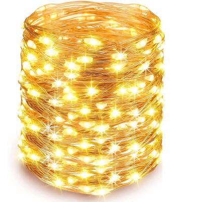 China Battery Operated Fashion Fairy Lights Copper Wire LED String Lights Christmas Garland Indoor Bedroom Home Wedding New Year Decoration for sale