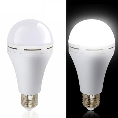 China Portable Garden Emergency LED Bulb 7W 9W 12W Bulbs Battery Holder Rechargeable Emergency Light Bulb For Home Power Outage Hurricane for sale