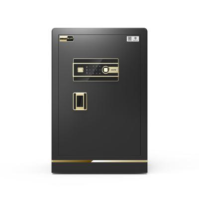 China Biometric Password Entry Home Office Hotel Security Onnais 60 Fingerprint Safe Box With Priority Keys Security Storage Box for sale