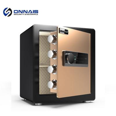 China Office Home Bank Use Onnais Electronic Fingerprint Lockers Safe Piggy Bank For Home Office Bank Safe Box for sale