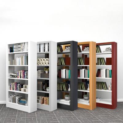 China 4 Layers Modern Black Children's Metal Bookshelf Metal Rack Metal Bookshelf Extendable Steel Bookcase Shelves for sale