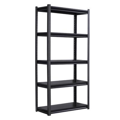 China Black Color Children's Shelf 4 Tier Modern Shelves Expandable Metal Home Storage Bookcases Shelf For Kids for sale