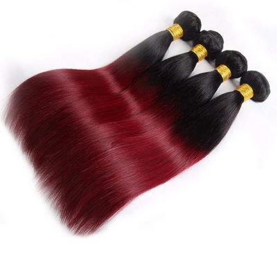 China Wholesale Custom Brazilian Curly Straight Hair Wig Wefts 1B 99J# Brown Ombre Brazilian Micro Bonds Hair Extensions for sale