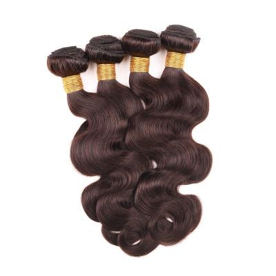 China Dark Brown Brazilian Curly Wavy Curly Brazilian Hair Body Curl Bundle Curly Bundle Hair Wig Weft Extension for sale