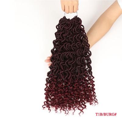 China Popular Africa Natural Wave 18 Inch Synthetic Braiding Hair Extension Wigs, Multi Colors Are Available for sale